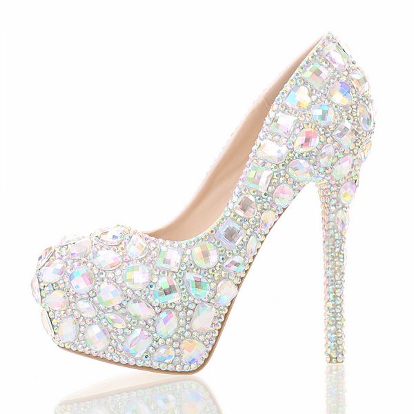 wide width wedding shoes rhinestones