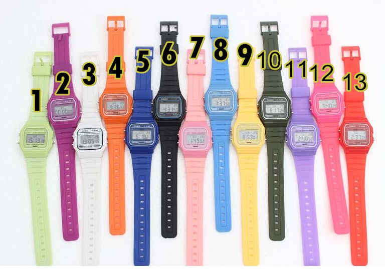 casio f91w color