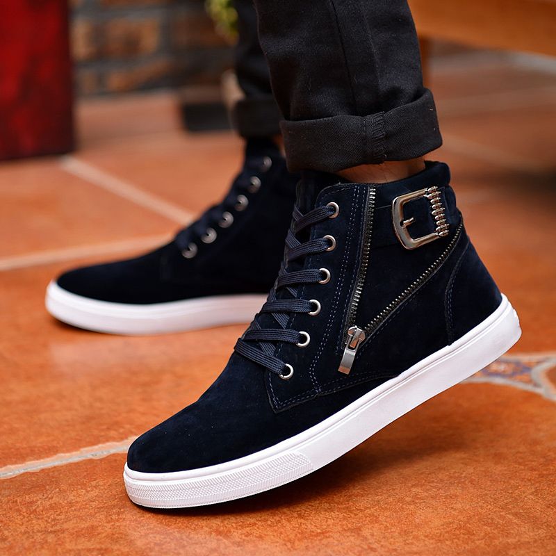 Casual Shoes Men Ankle Boots High Top 