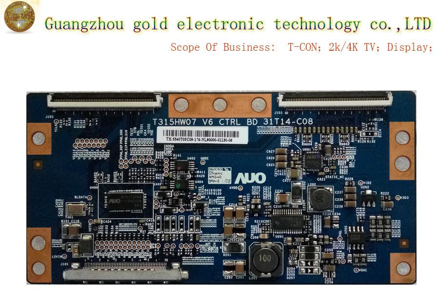 Original AUO Logic Board T315HW07 V6 31T14 C08 T CON Board CTRL Board