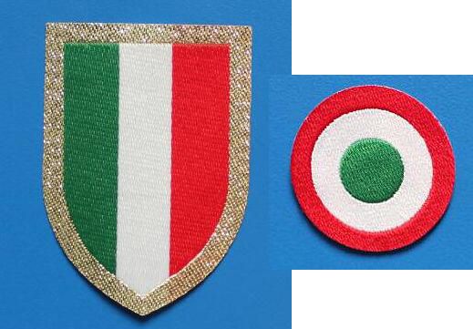 2021 Red Coppa Italia Circle Patch + Chest Scudetto Patch Soccer