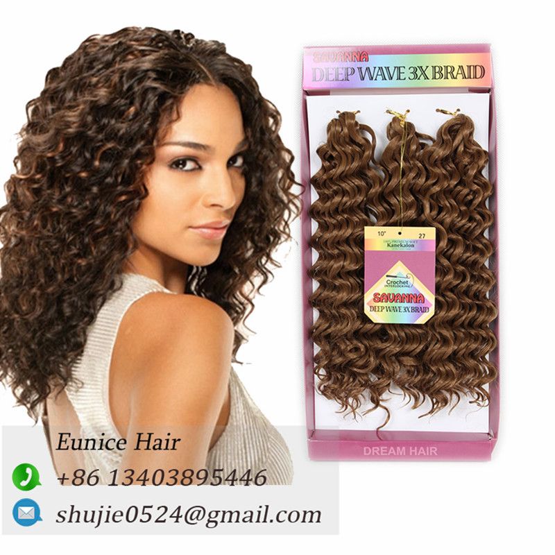 Freetress Crochet Braid Deep Twist Ombre Hair Extension 10 1 Pack