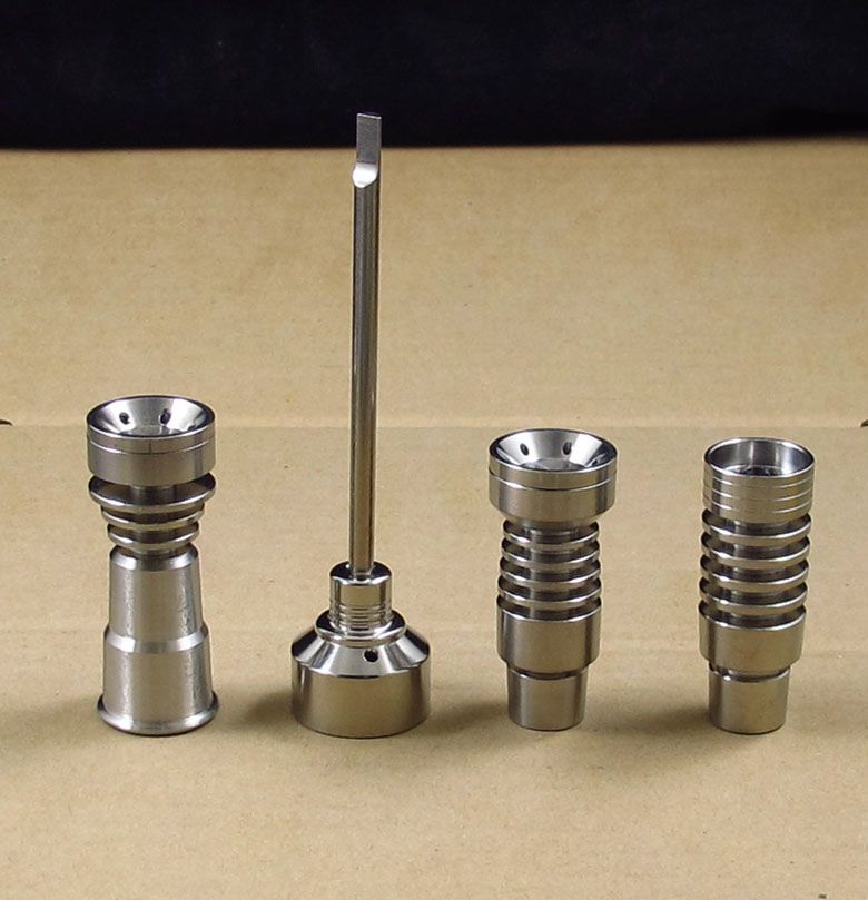 2021 14MM And 19MM Male And Female Domeless Titanium Nail GR2 Ti Nails
