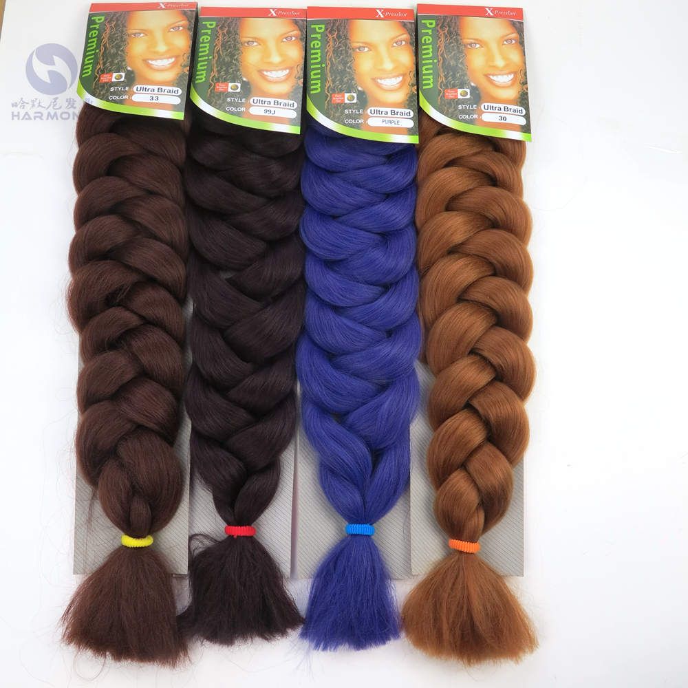 New arrival exprssion braiding hair super jumbo braid afro hair extension braids synthetic hair weaves 12 colors available New arrival exprssion braiding hair super jumbo braid afro hair extension braids synthetic hair weaves 12 colors available