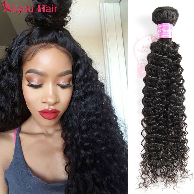 Fashion Hairstyles Brazilian Kinky Wet Wavy Curly Virgin Hair