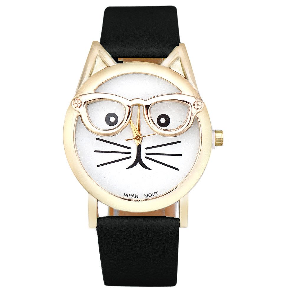 New Design Ladies Watches Montre Femme Cute Glasses Cat Analog Quartz Dial Wrist Watch Women Dress Watches Relogio Feminino Online Shopping Shoes Online Shopping Fashion From Elian Watch 2 93 Dhgate Com