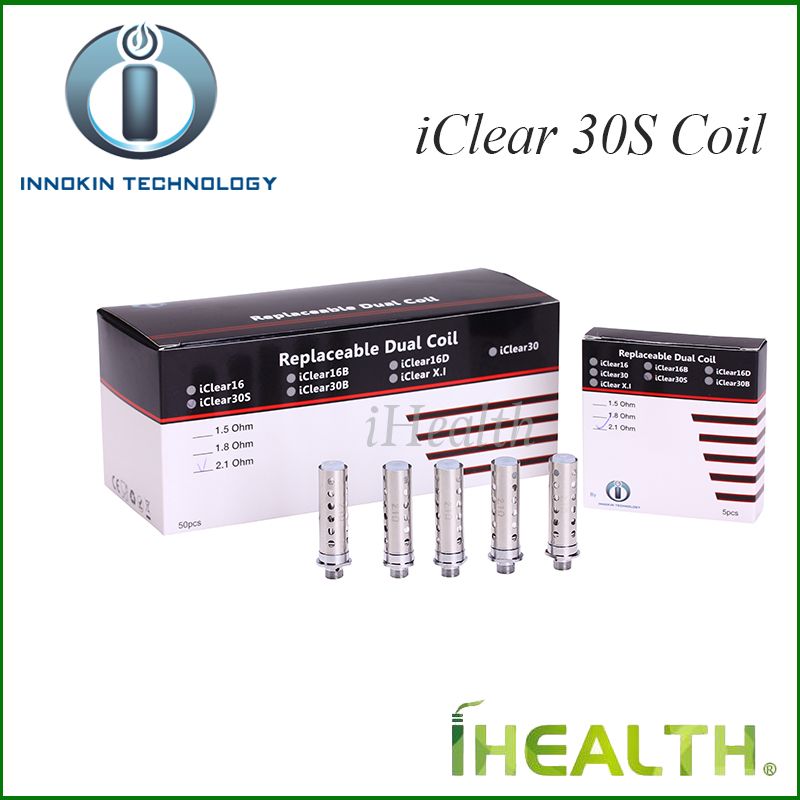 Innokin iClear 30S Coil Replacement Dual Coil Head for iClear 30S Clearomizer 100% Original 1.5ohm 1.8ohm 2.1ohm