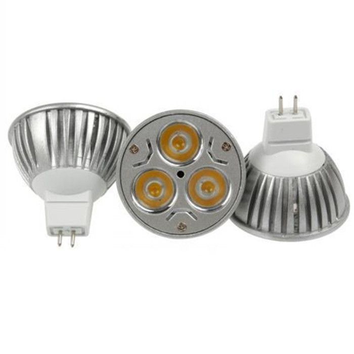 Bombillas LED Promoción! Venta al por de alta potencia CREE 3W 3x1W regulable GU10 MR16