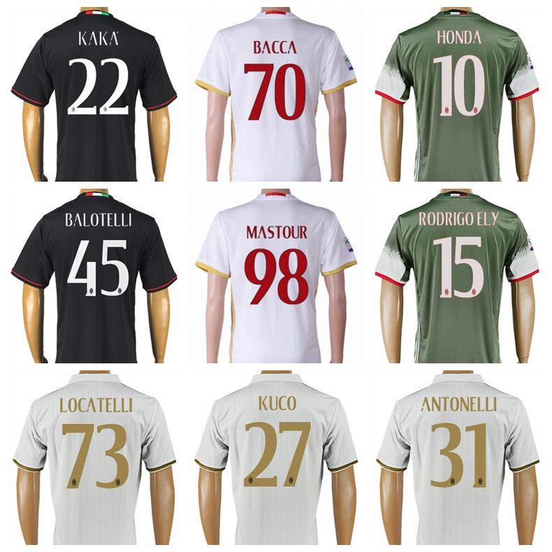 ac milan custom jersey