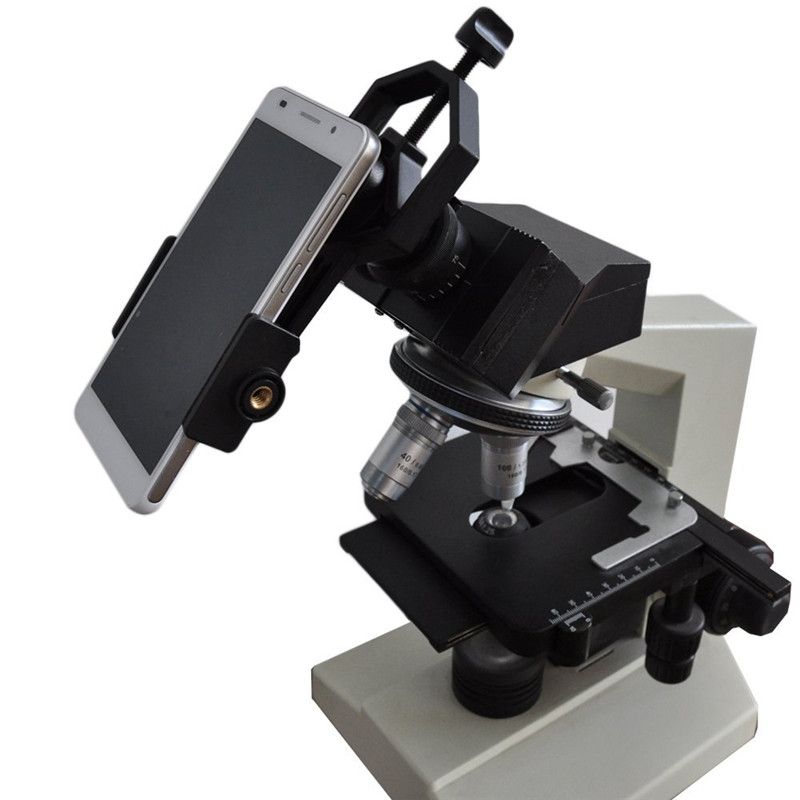 LAKWAR Soporte Universal para teléfono móvil Adaptador de teléfono Compatible con binoculares Soporte para teléfono Inteligente microscopio monocular telescopio telescopio Soporte de Clip