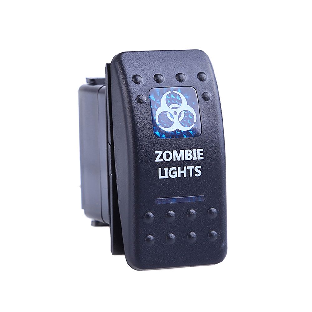 2020 2 Waterproof Rocker Switch 12v 20a 5 Pin Bar Zombie Blue Led Light Push Rocker Toggle Switch On Off Car Boat Truck Rv Universal From