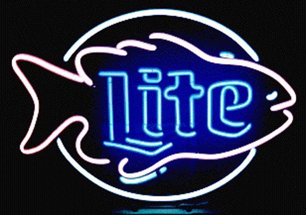 2020 Miller Lite Fish Neon Sign Handcrafted Custom Real Glass Tube Store Bar Club Restaurant Sea Food Advertising Display Neon Signs 17x14 From Neon Sign 105 55 Dhgate Com