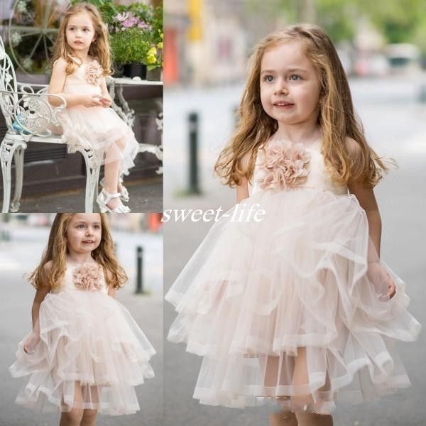 flower girl dresses pale pink
