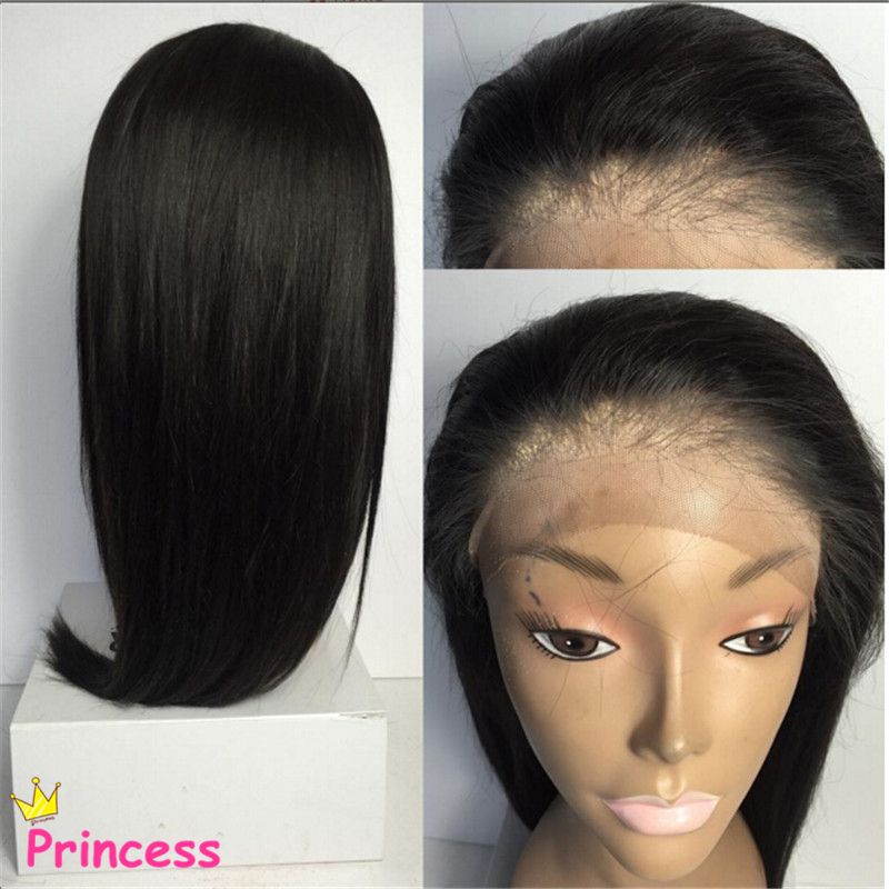 Silky Straight Silk Top Full Lace Wigs Human Hair Brazilian Silk Base