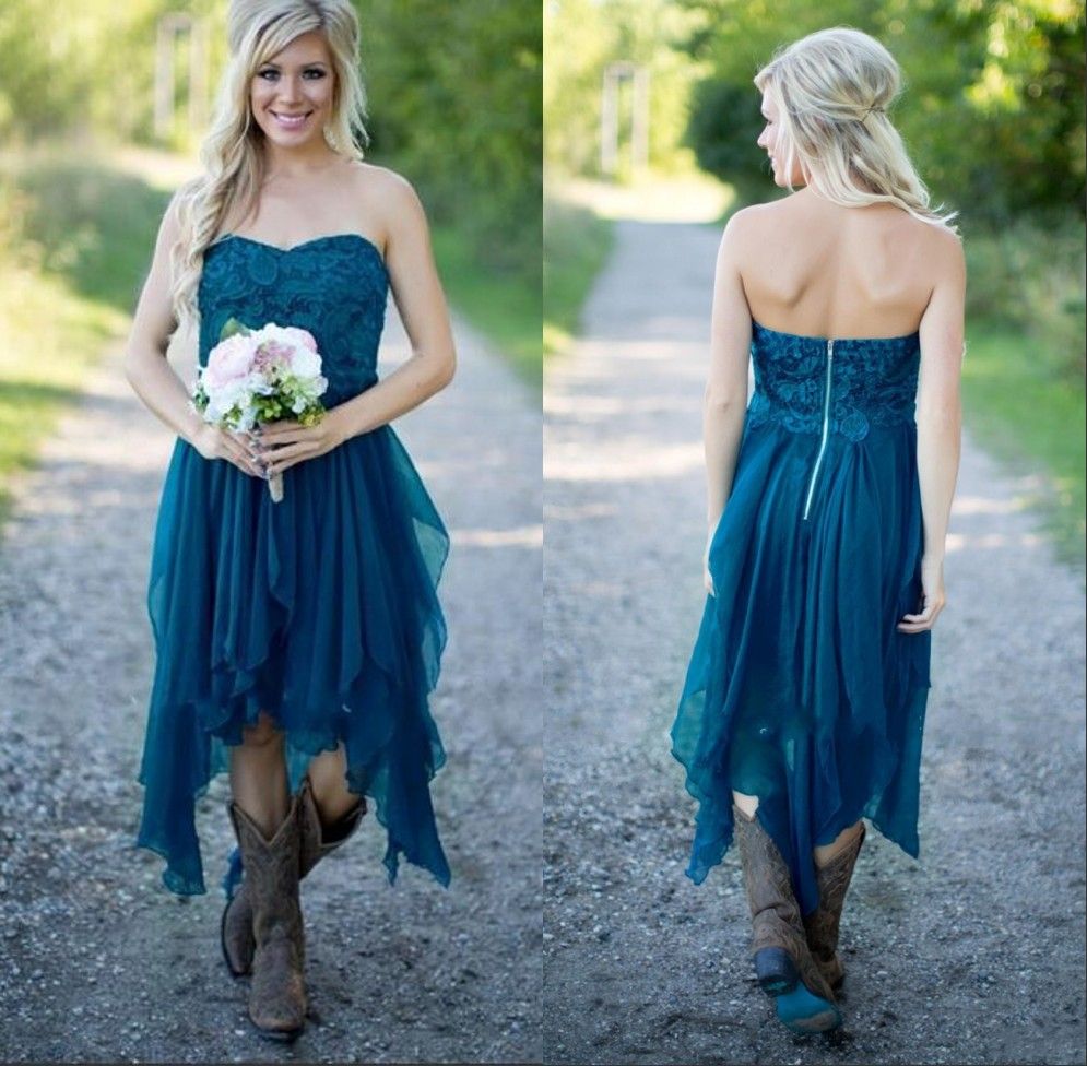 navy blue country bridesmaid dresses