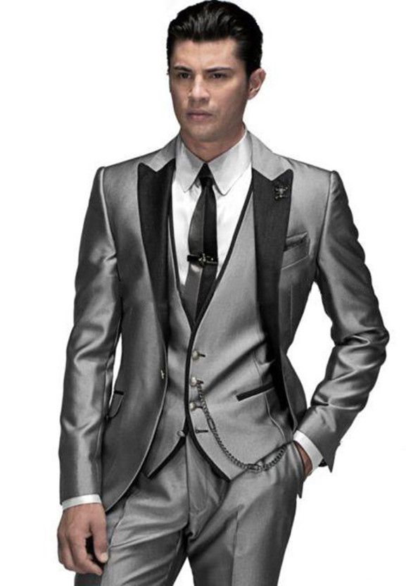 silver prom jacket