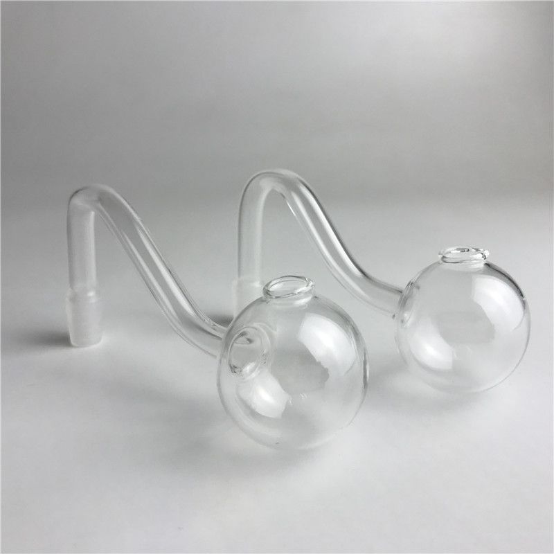 2021 10mm Male Big Bowl Glass Oil Burner Pipe Pyrex Hookah Burners