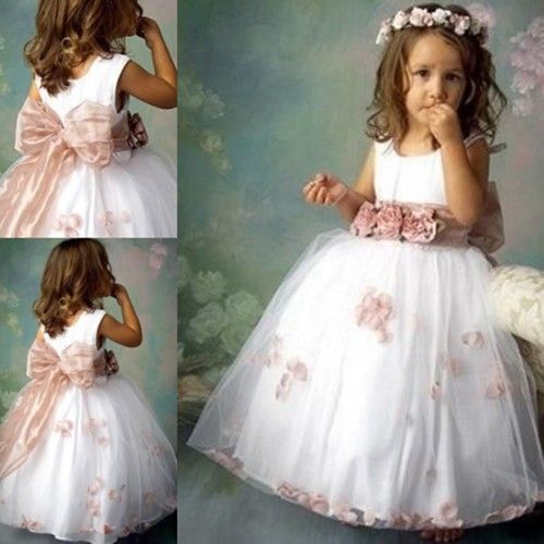 silk flower girl dresses uk