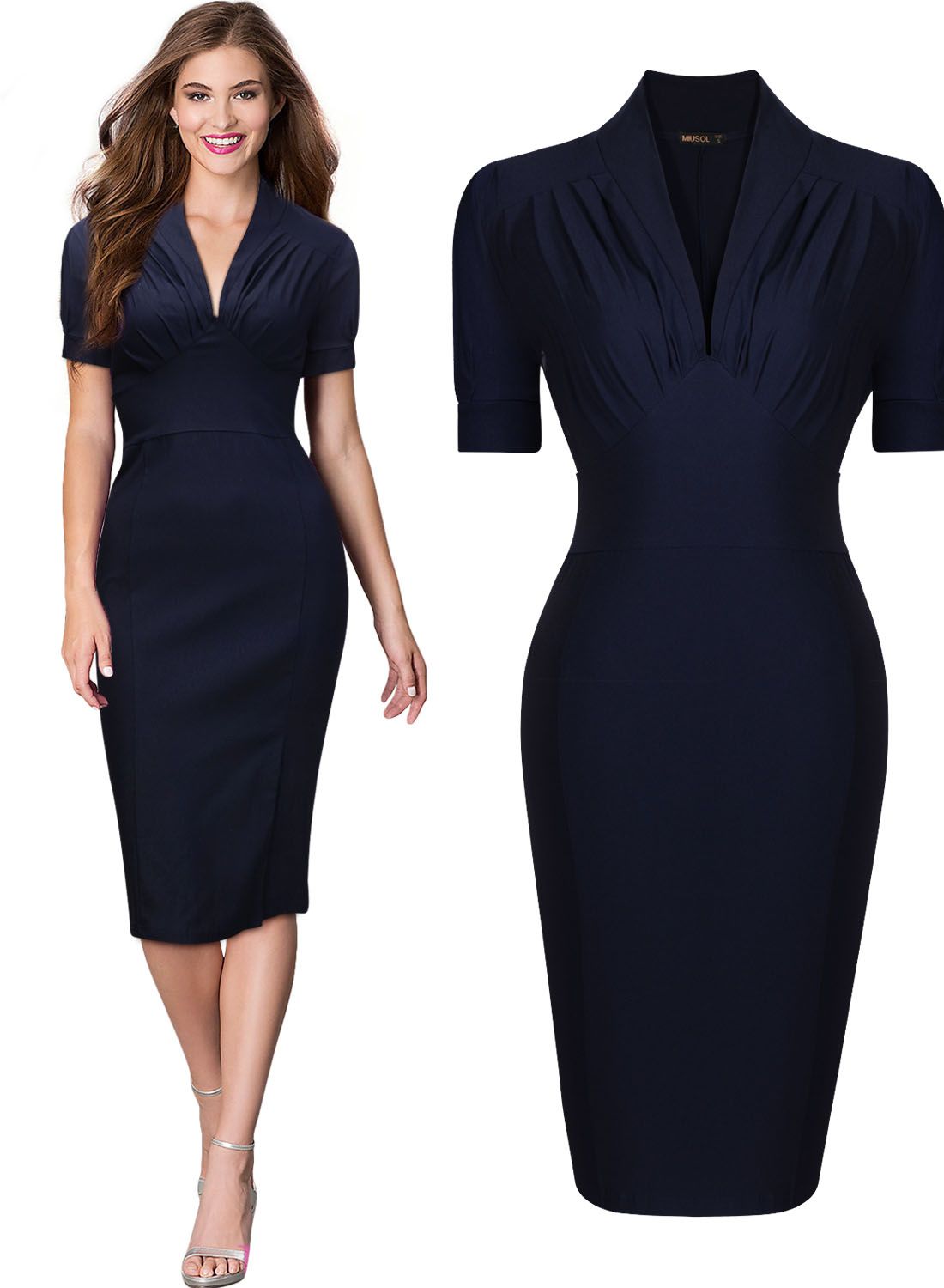 slim fit dress for ladies