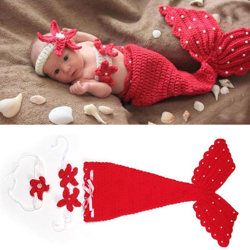 Desanimarse Habitat Interior Hot crochet tejido recién nacido sirena traje de la cola de la sirena bebé accesorios de Desanimarse Habitat Interior Hot crochet tejido recién nacido sirena traje de la cola de la sirena bebé accesorios de