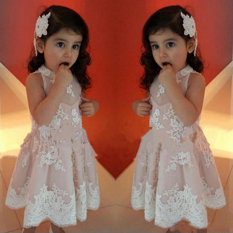 matching baby and toddler flower girl dresses