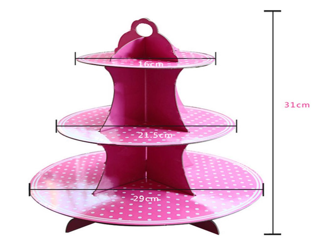 2021 3 Tiers Paper Cupcake Stand Detachable Cupcake Holder Paper Dessert Shelf Party Supplies