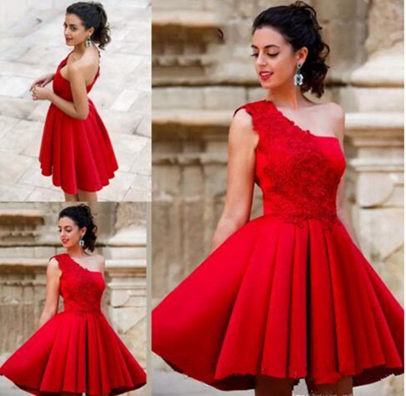 red mini homecoming dresses