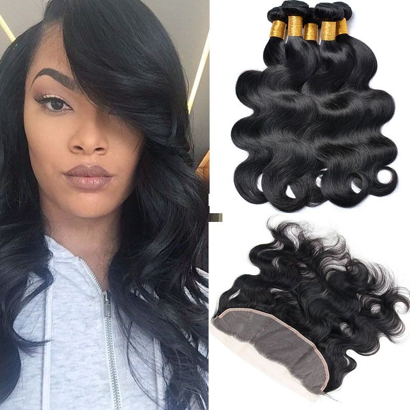 2019 New Product Body Wave Peruvian Hair 4 Bundles With Full