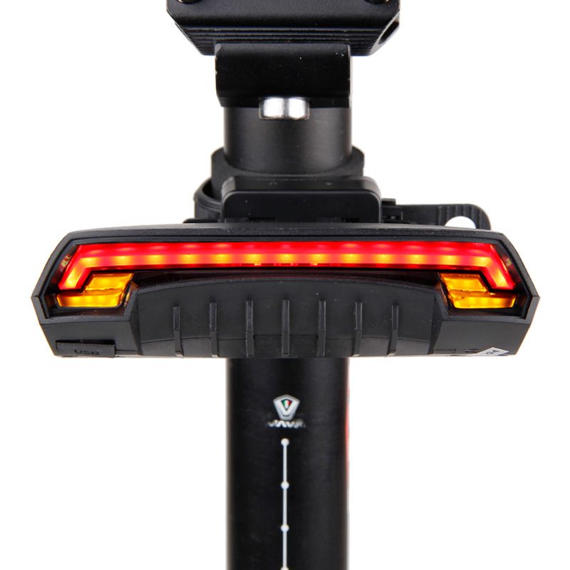 Wireless Remote Contoller GIYO Bicycle Tail Light Two Yellow Cornering Lamp USB