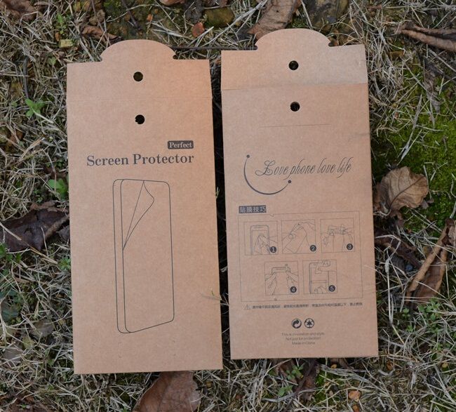 Papier kraft universel Boîte de vente au détail pour verre trempé Protecteur d'écran Boîte de couleur Emballage pour iPhone 6 Plus Samsung S6 note 4