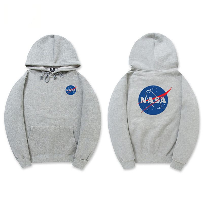 nasa print moletom com capuz