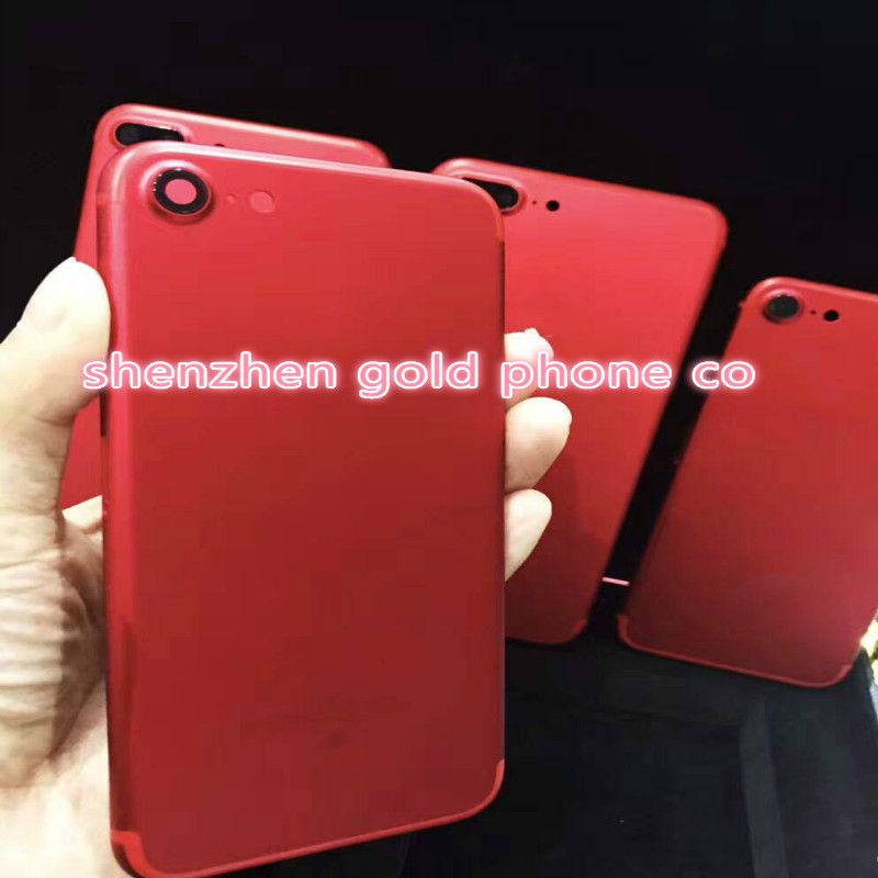 2020 Red New Replacement Red Back Housing For Iphone 7 Alloy