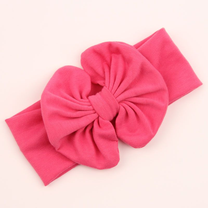 Girls Hair Accessories Cotton Baby Girl Hairbands Head Wraps Bow Headwear Solid Bowknot Elastic