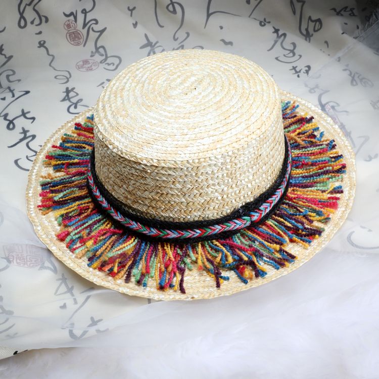 colorful straw hats