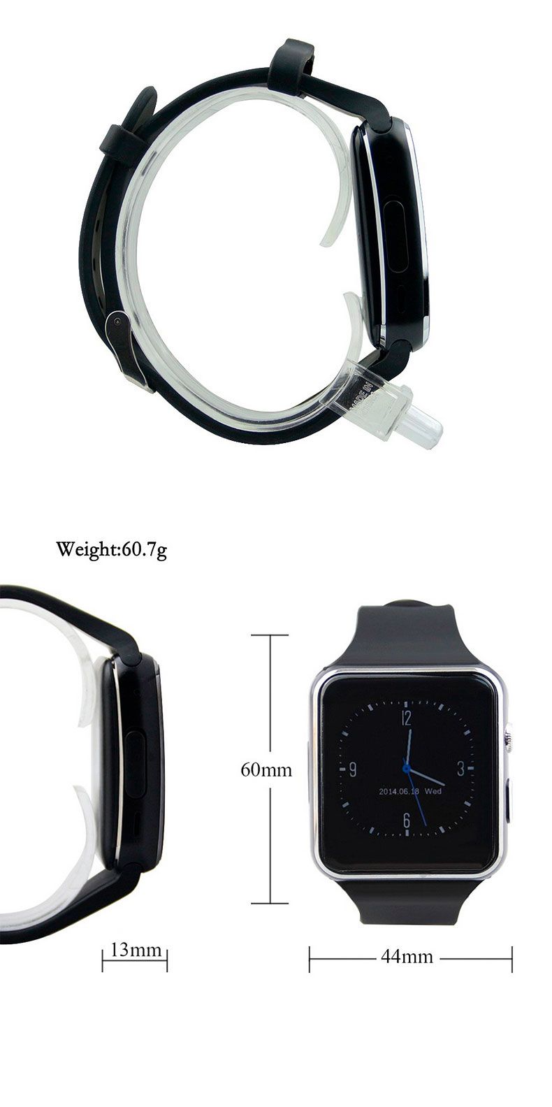 smart watch x6 curve