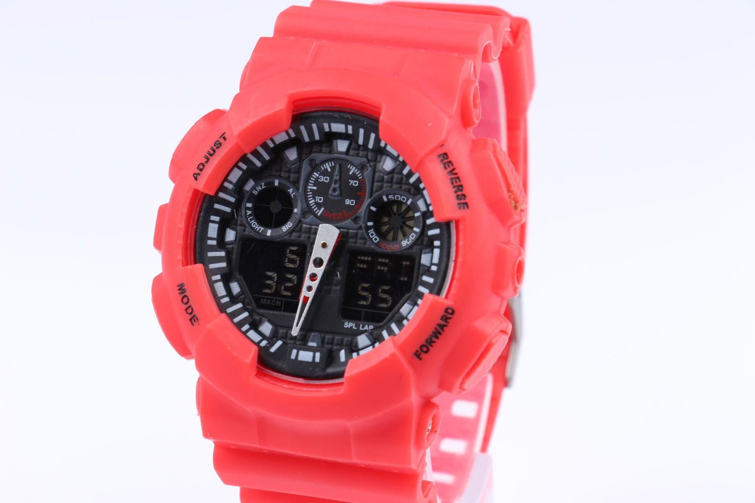 white color sports watch
