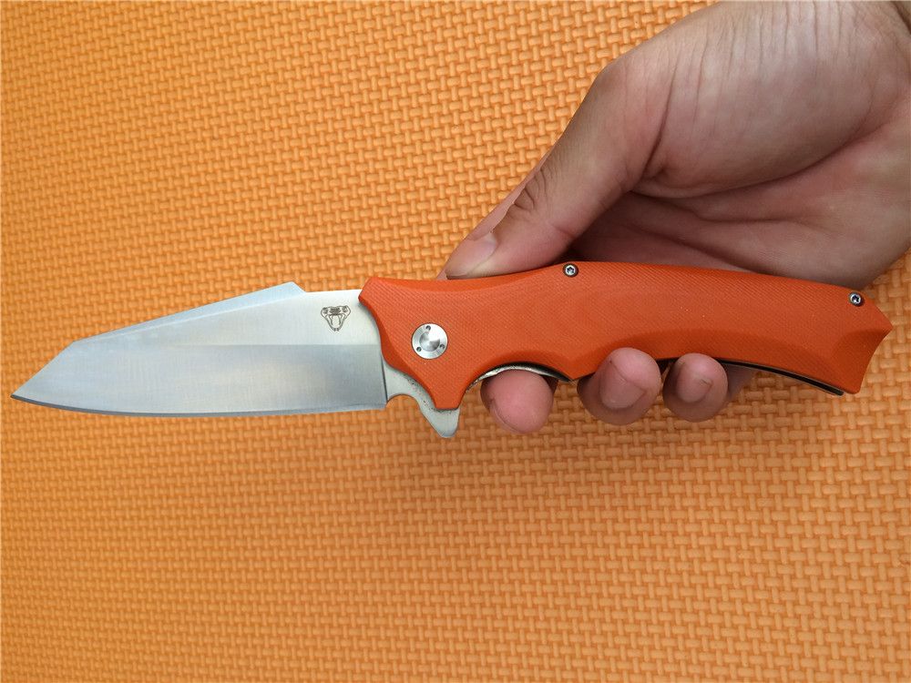 Best Price! M2 Snake Head G10 Folding Knife Imitate Medford Knife Use 9cr Steel +Hardness 59HRC