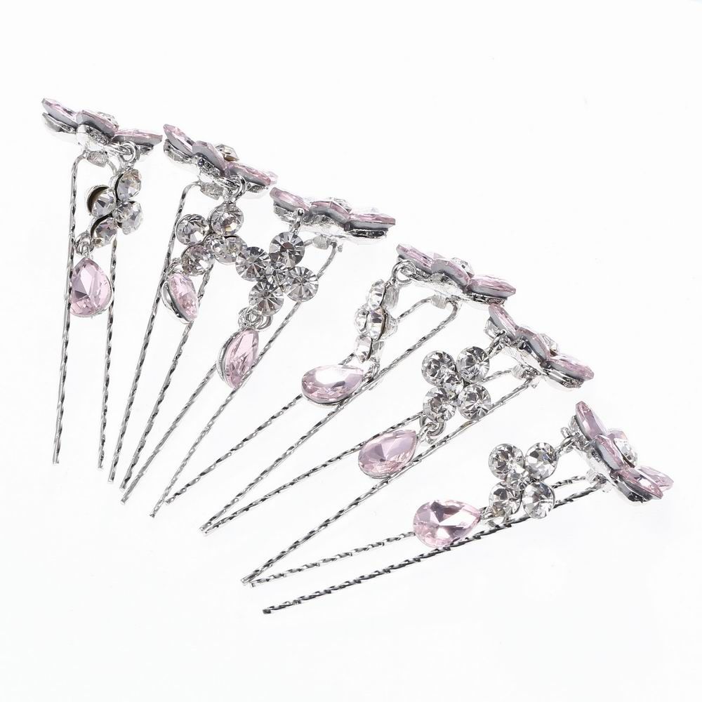 2019 Wedding Accessories Bridal U Hair Pins Flower Crystal