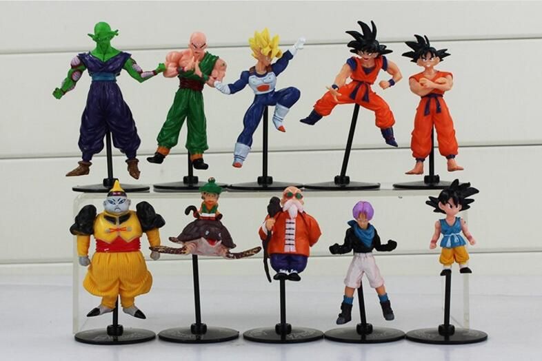20pcs/set Dragon Ball Z GT Action Figures Crazy Party 10CM Cell/Freeza/Goku PVC 