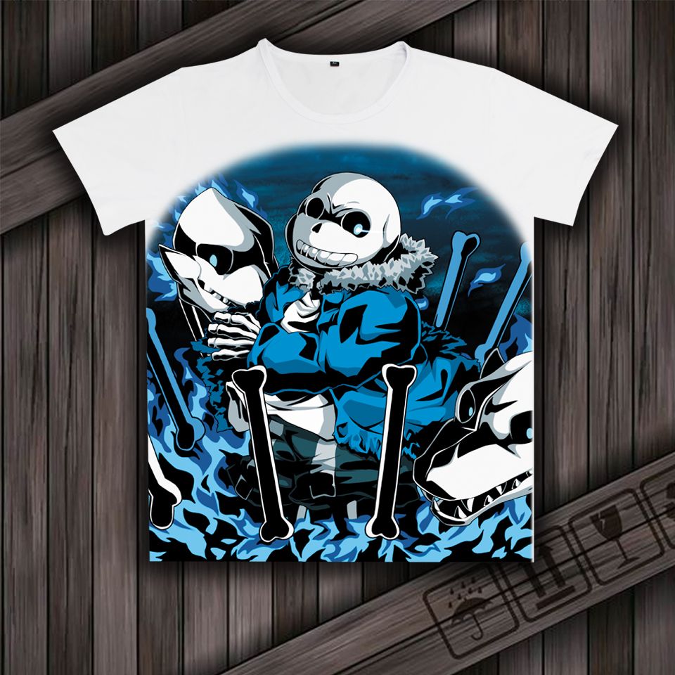 Wholesale Hot Undertale My Skeleton Sans Casual Short Sleeve White T Shirt Top From Cadly, DHgate.Com