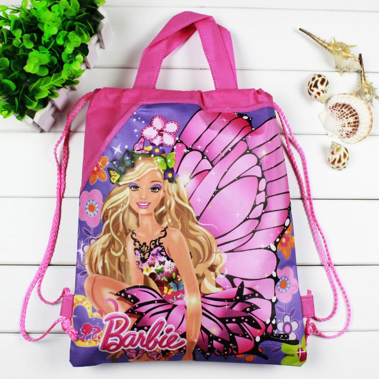 barbie drawstring bolsa