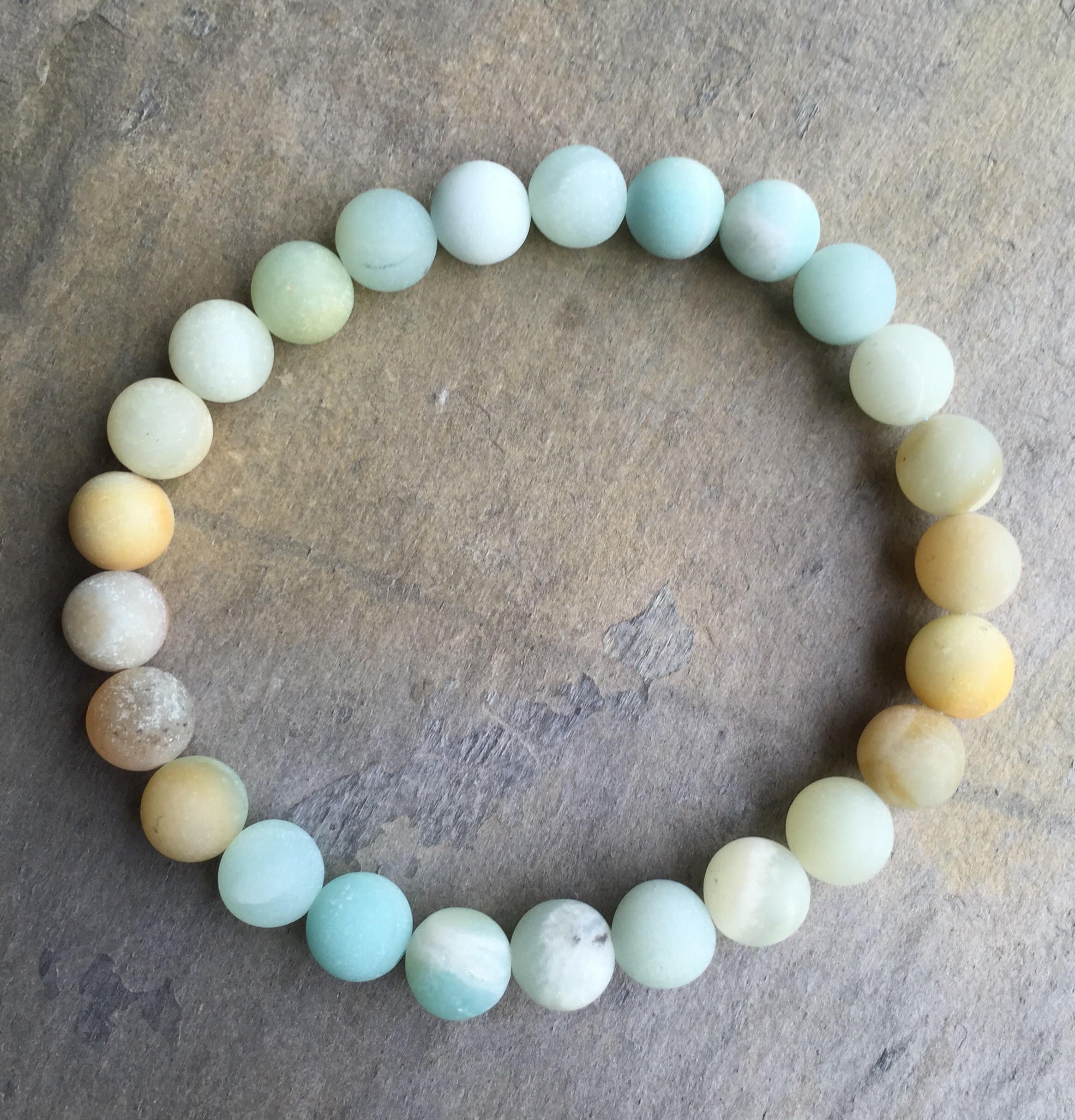 8mm Matte Amazonite Beads Bracelet Elastic Amazonite Bead Bracelet Mix Color Amazonite Gemstone Bracelet Gemstone Bracelet Gifts From Fabgemsworld 1 94 Dhgate Israel