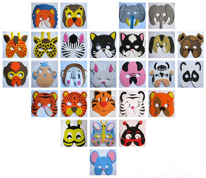 cheap assorted eva foam children masks upper half face party animal masks for kids birthday party costume zoo jungle mask party decoration from home garden gift 0 65 dhgate com