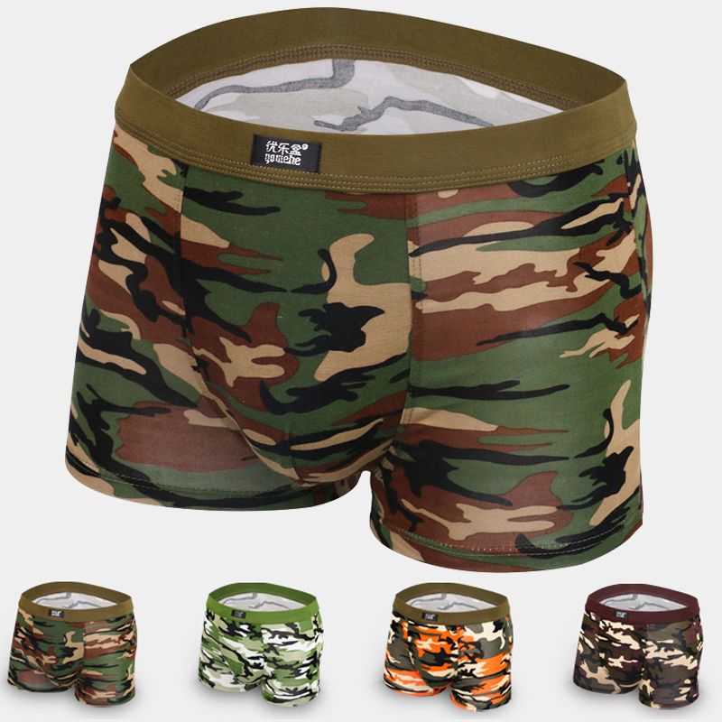 2020 Mens Boxers Camouflage Underwear 2016 Brand New Sexy Shorts ...