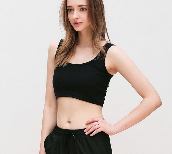 strapless padded sports bra