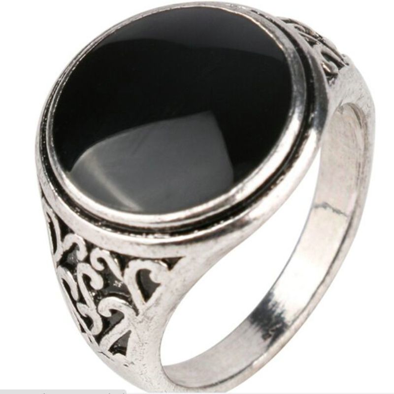 Grosshandel Schmuck Jahrgang Legierung Carving Nachahmung Edelstein Ring Obsidian Ring Grosse Breite Oberflache Schwarz Edelstein Cabochon Onyx Achat Ringe Fur Frauen 2017 J216 Von Pympqt 0 24 Auf De Dhgate Com Dhgate
