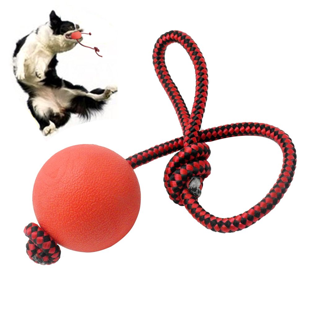 solid rubber dog ball