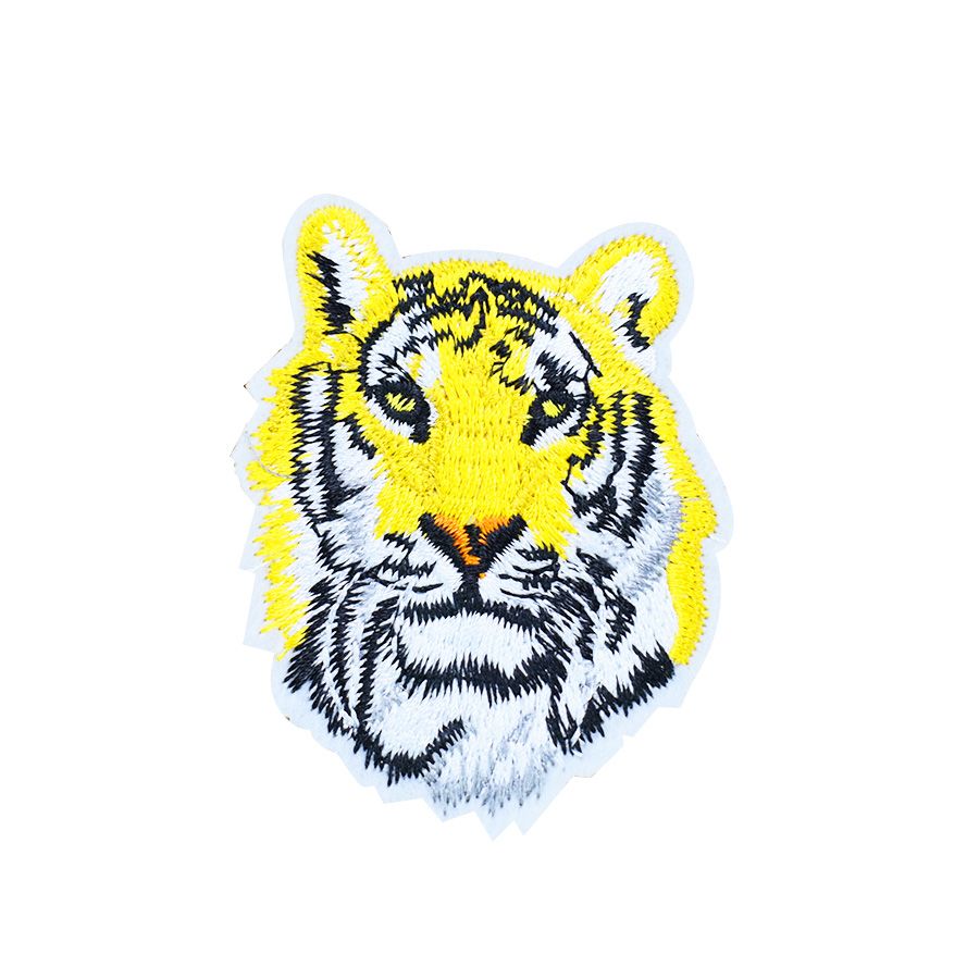 TIGER HEAD FIGHT EMBROIDERED CLOTH SEW IRON ON MORALE PATCH BADGE JACKET