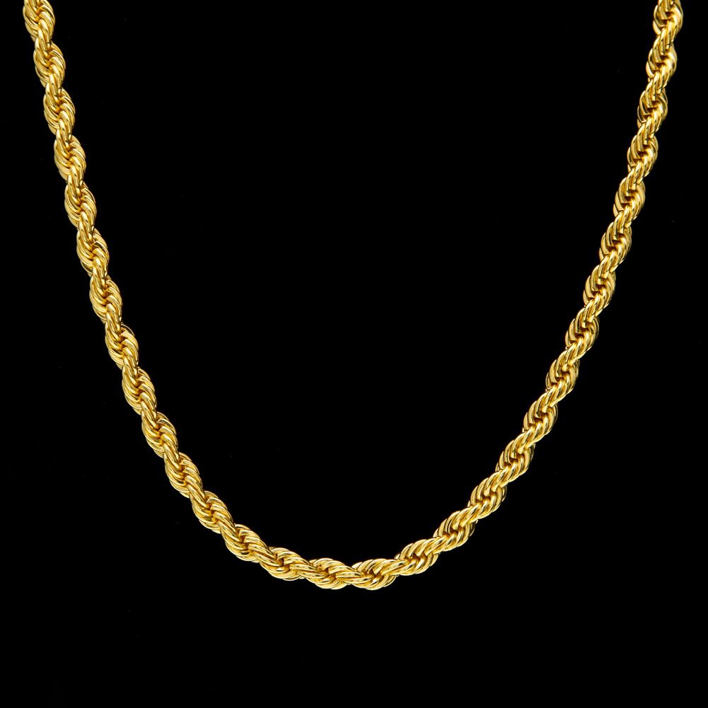 Hip Hop Twisted Heavy Necklace 160gram 