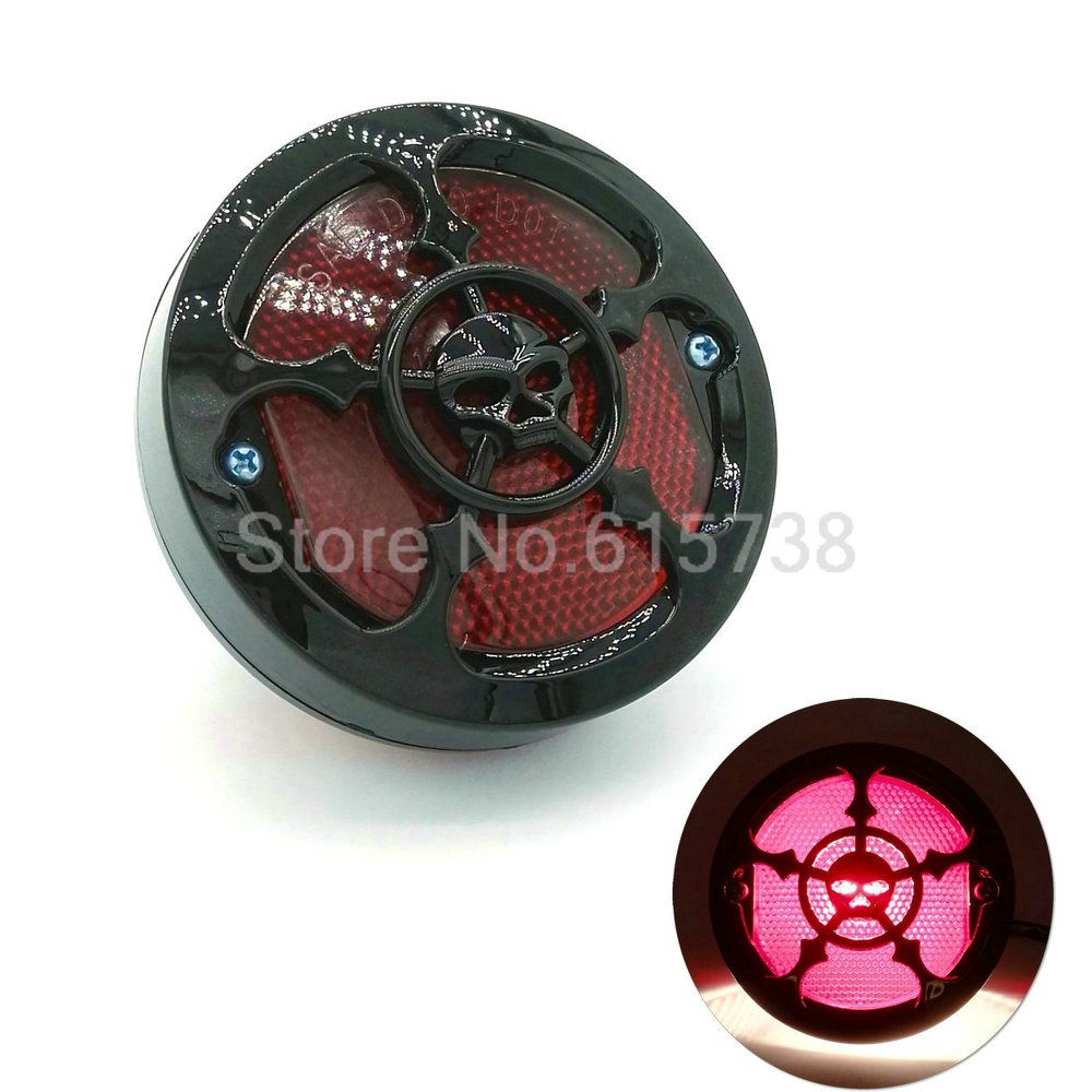 Motorcycle Tail Stop Brake Light License Plate Lamp for Harley Bobber Cafe Racer